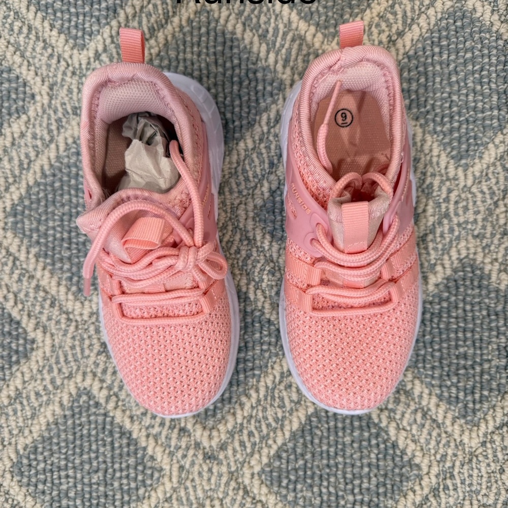 Kids Pink Sneakers. Size 9 toddler.